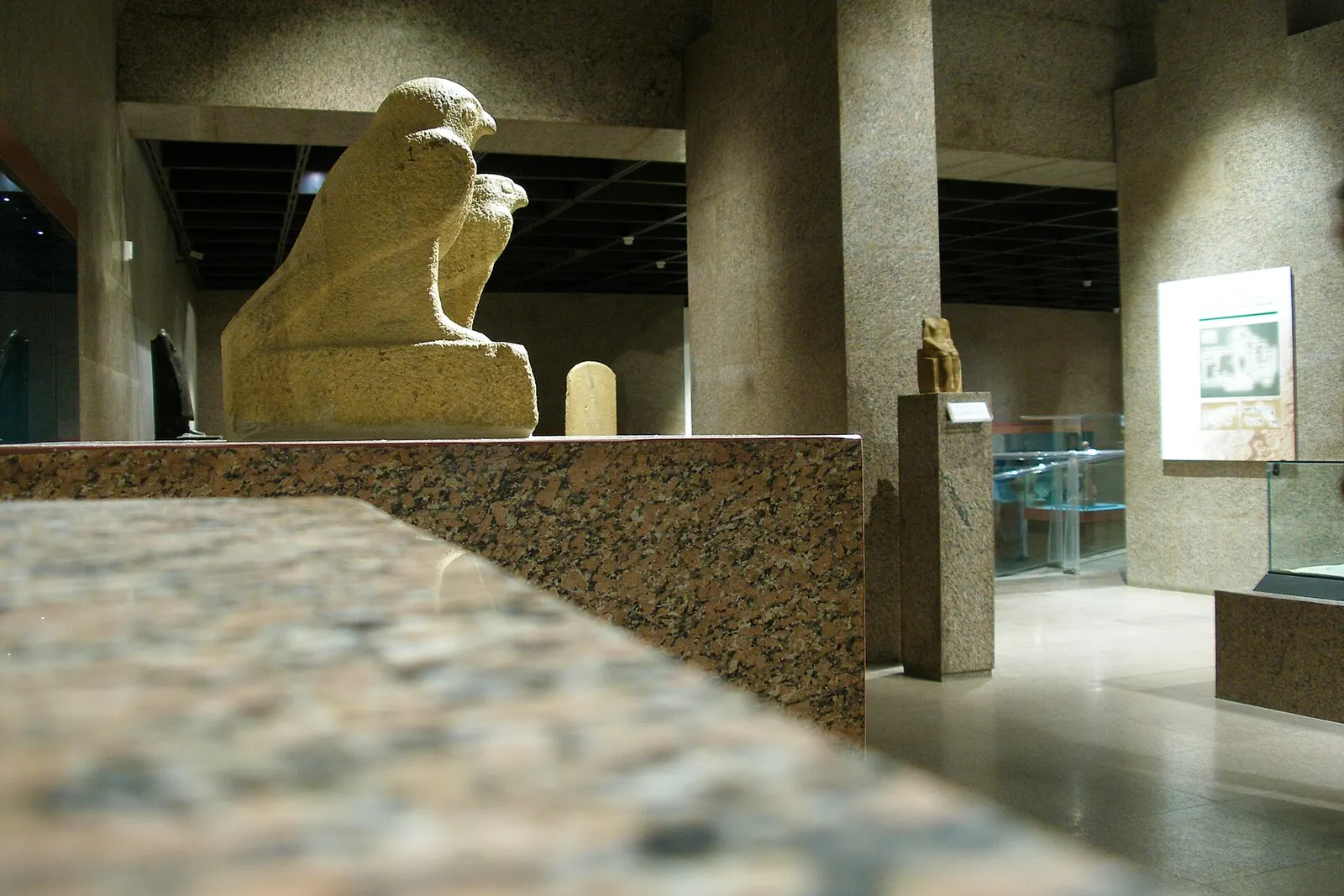 Nubian Museum collection display in Aswan